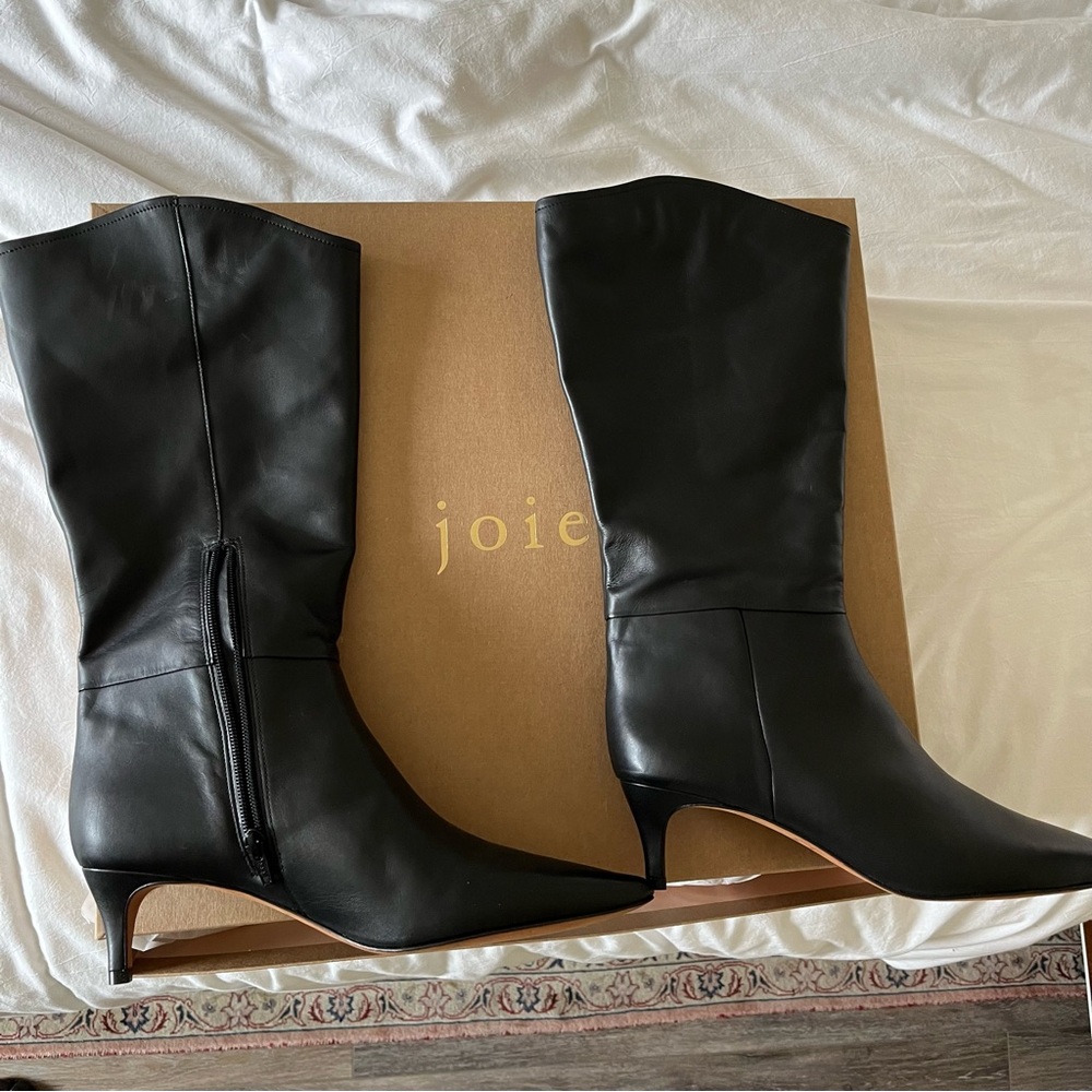 Joie Black Heeled Boots